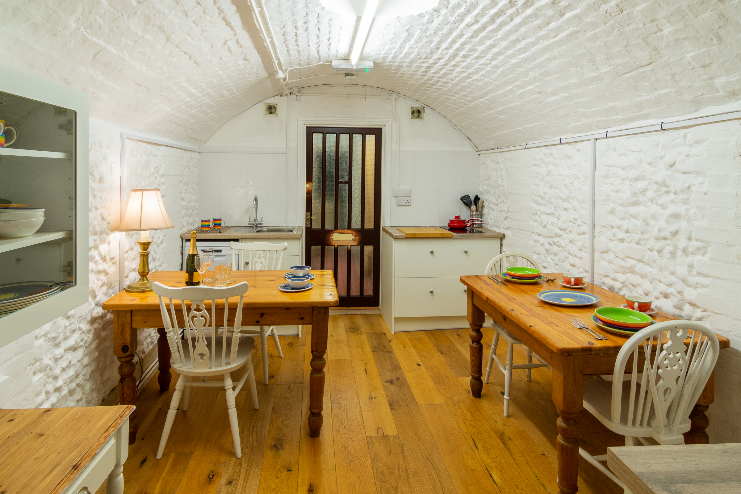 The communal kitchen at the Abbey Hotel, Bury St Edmunds, Suffolk - for the use of all our residents